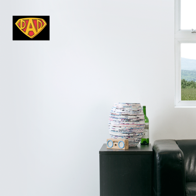 Super Dad Insignia Happy Fathers Day by creative